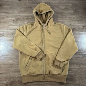 Filson Garment Prospector Hoodie Full Zip Dark Olive Brown Jacket Sweatshirt M